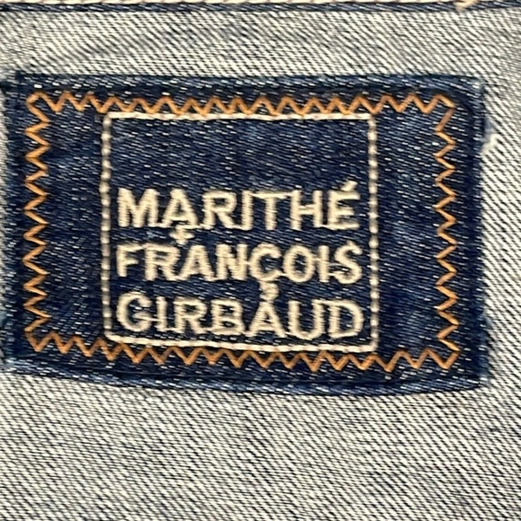 Marithe Francois Girbaud Denim Jean Trucker Jacket Distressed Cotton XXXL - Picture 7 of 11